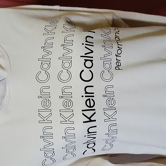 Calvin Klien Performance Off-White Hoodie Top Size Small - Picture 8 of 14